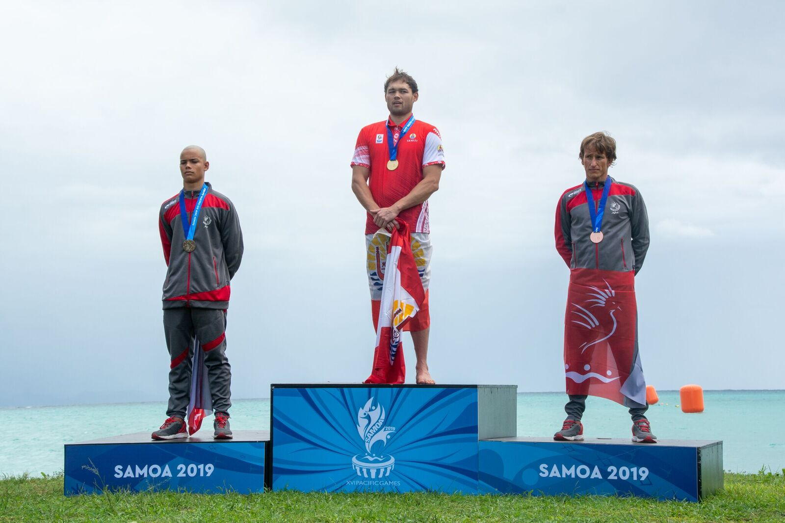 Open water medals earned as rain makes impact at Pacific Games