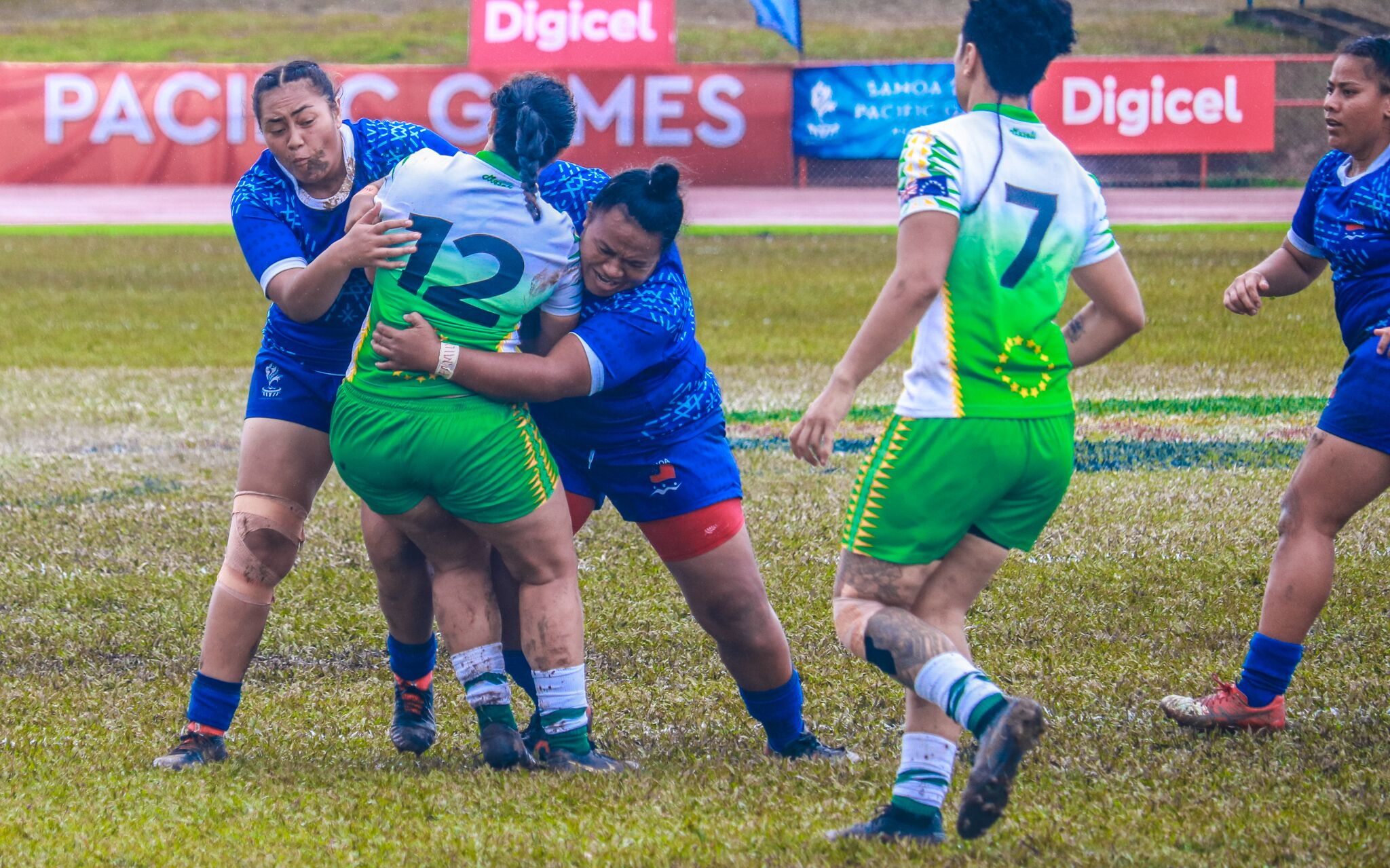 The women's rugby league nines event made its Pacific Games debut ©Samoa 2019