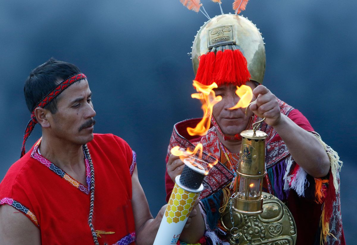 Pan American Games Torch Relay underway after flame is ignited in Machu Picchu ruins 
