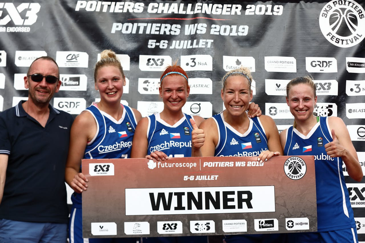 Sixth seeds Czech Republic beat World Cup and European champions en route to FIBA 3x3 Women’s Series win in Poitiers