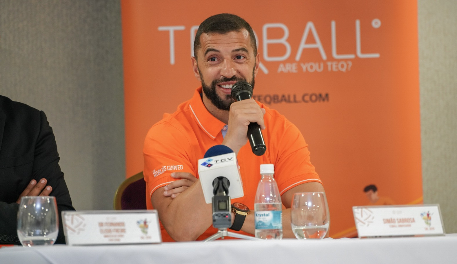 Simão Sabrosa has been encouraged by the increasing popularity of teqball ©FITEQ