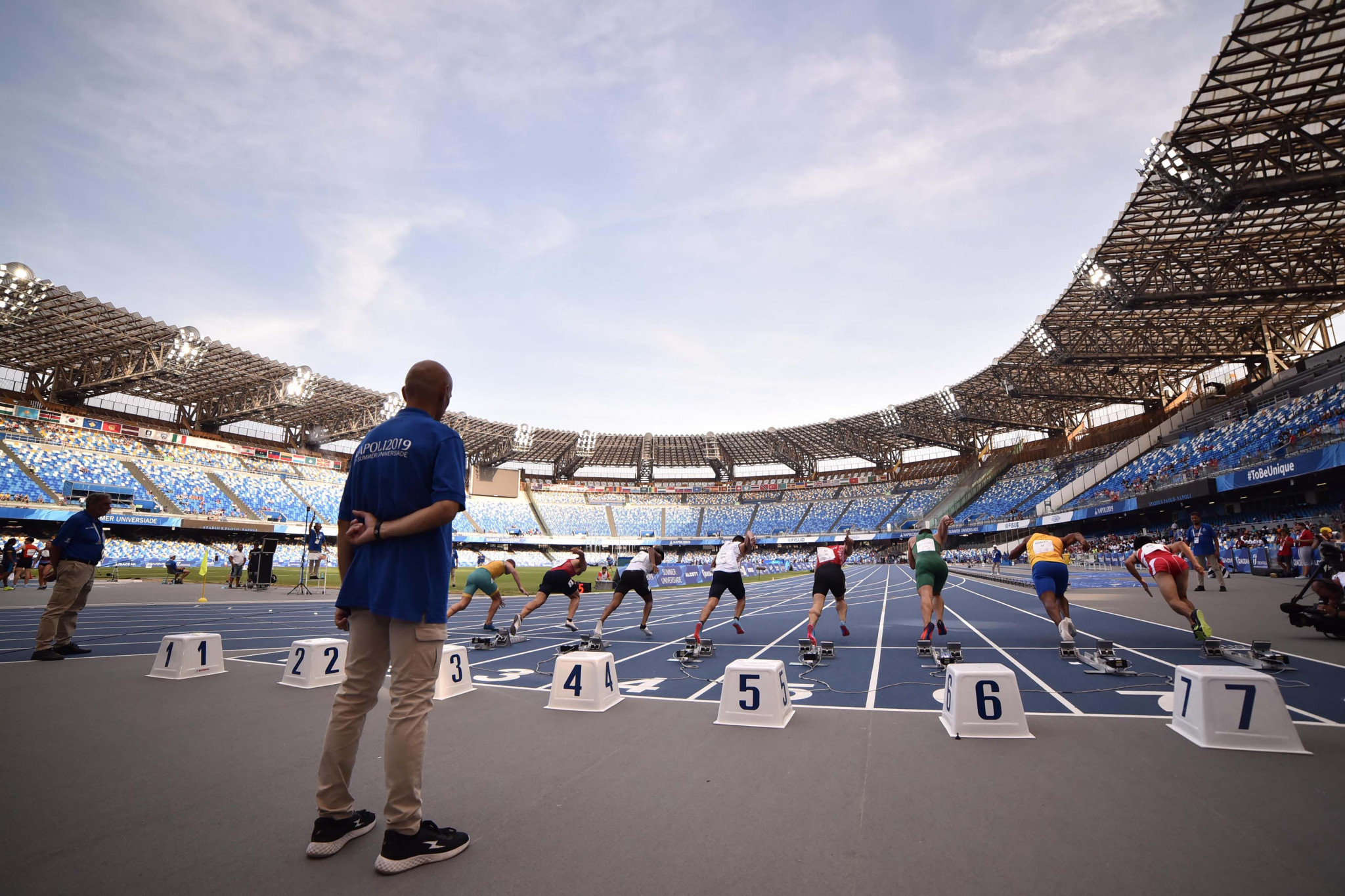 San Paolo Stadium hosts first day of athletics at Naples 2019 