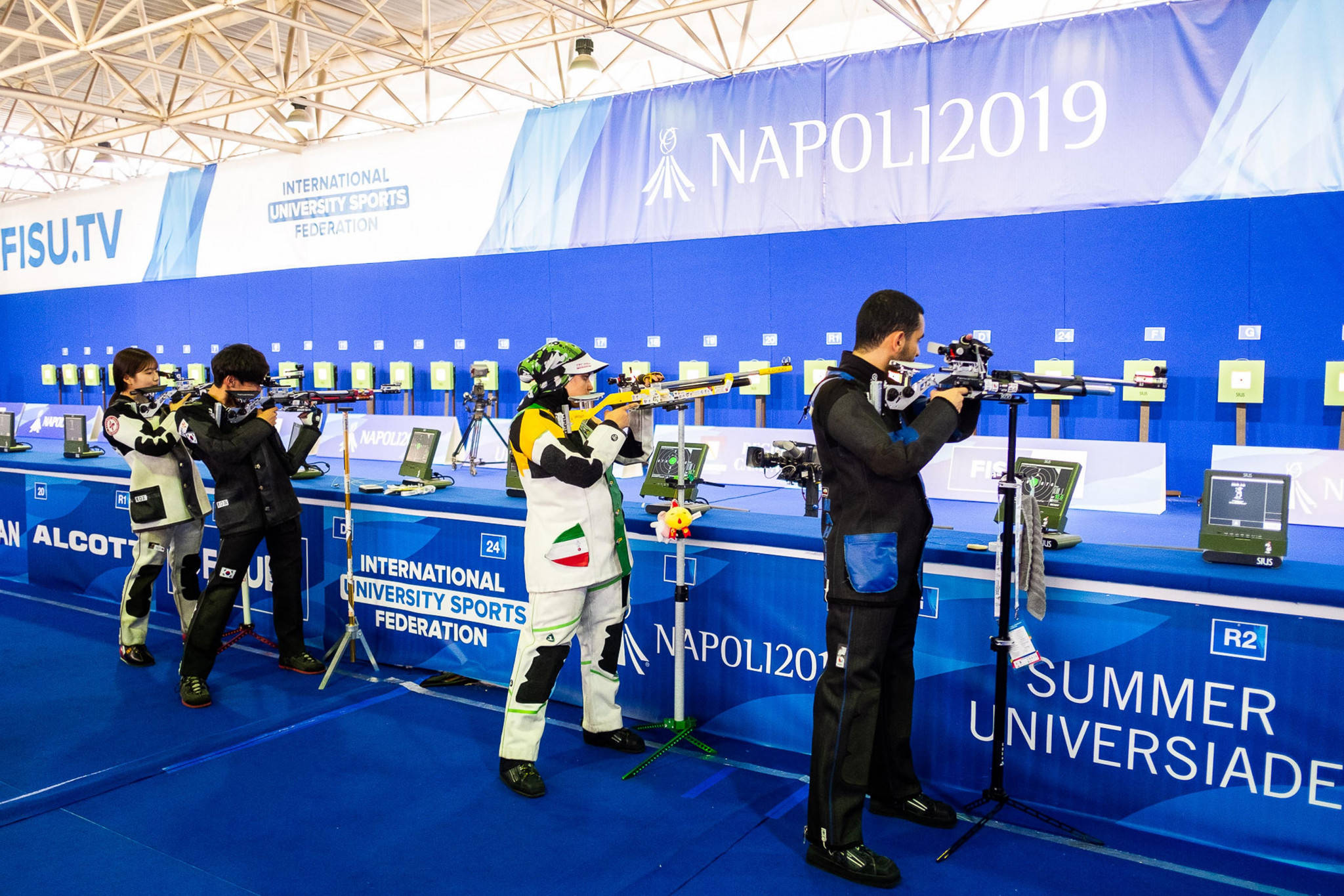 Iran claimed gold in the mixed team 10 metres air rifle shooting ©Naples 2019