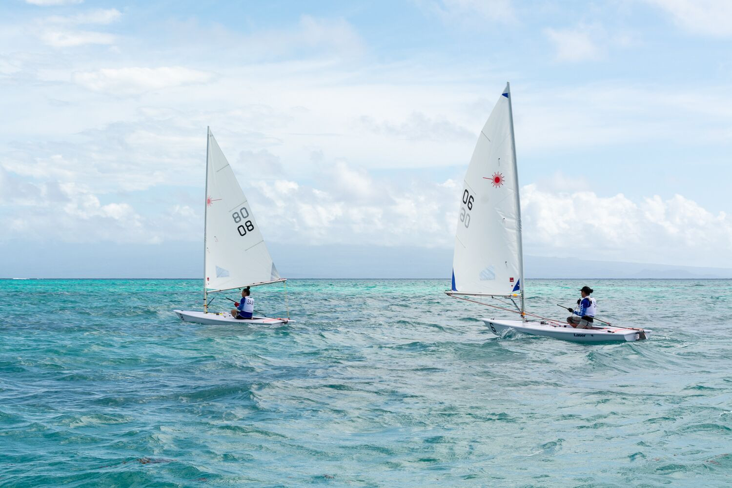 The first day of the sailing competition took place on Tuesday ©Pacific Games News Service