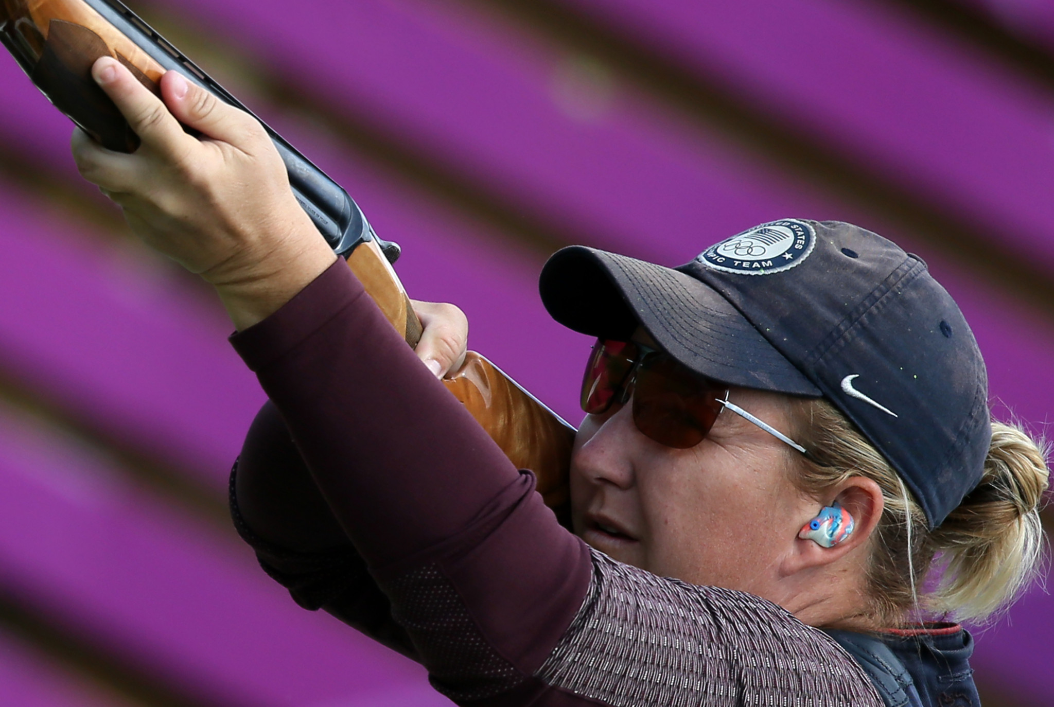 KImberly Rhode is well placed to challenge for the women's skeet title at the ISSF Shotgun World Championships after the opening day of qualifying today in Italy ©Getty Images