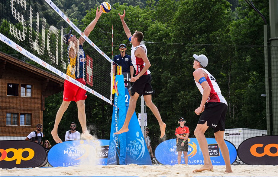 Eight teams from seven countries advanced to the men’s main draw as action begun today at the five-star FIVB Beach World Tour event in Gstaad in Switzerland ©FIVB