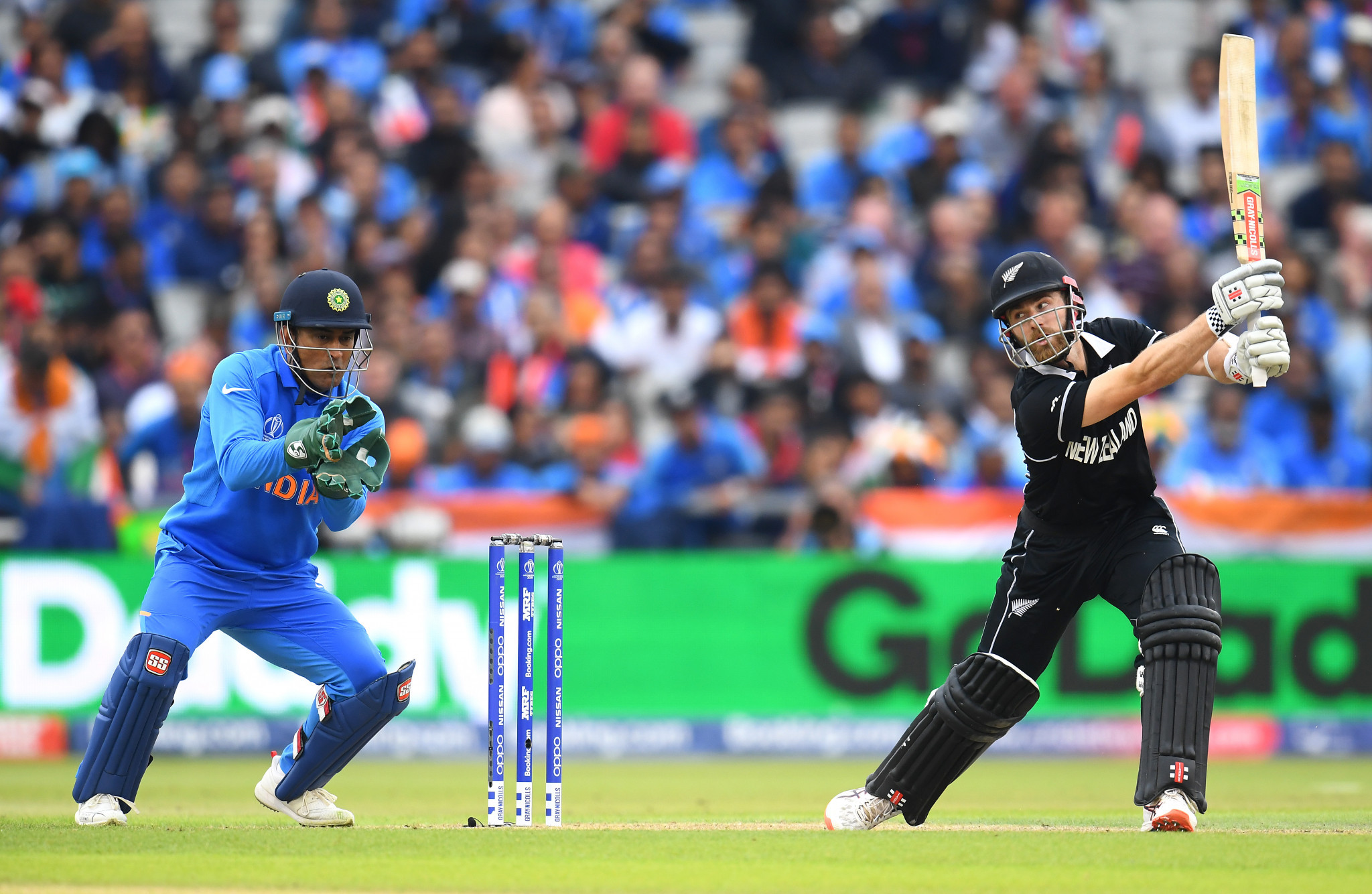 New Zealand's captain Kane Williamson scored 67 to help his side reach 211 for five wickets at Old Trafford in Manchester before rain forced play to be abandoned for the day ©Getty Images
