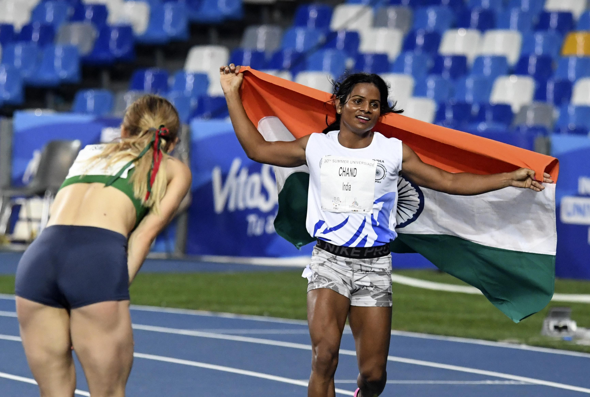  Chand races away from controversy as she powers to 100m glory at Naples 2019