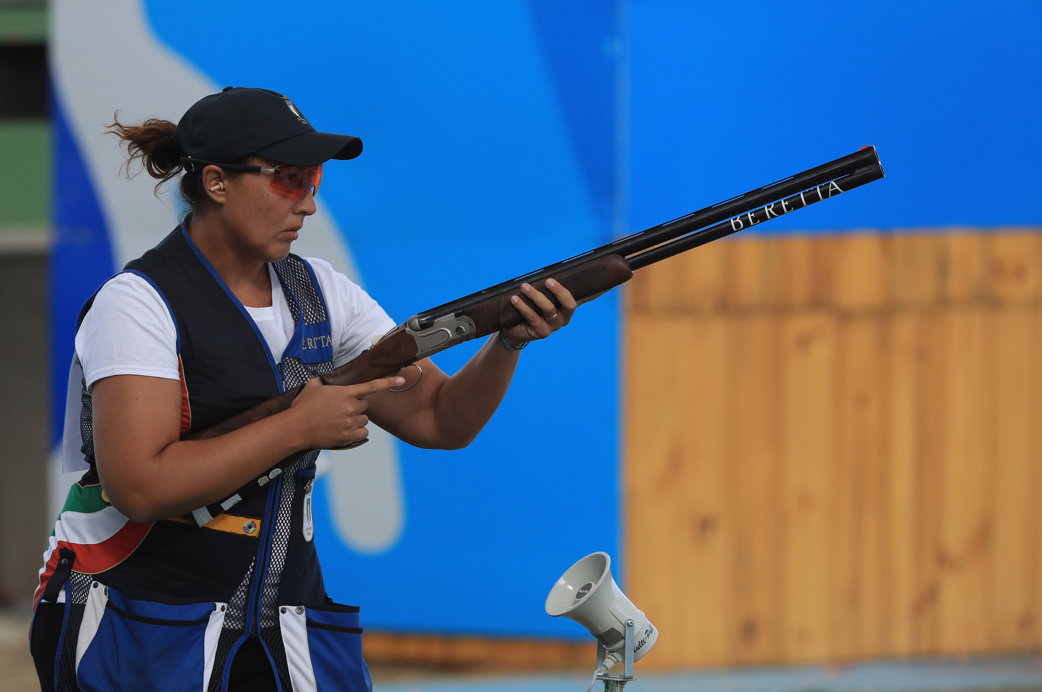 Italy's Olympic champion Diana Bacosi won the women's skeet gold medal in Lonato ©Getty Images