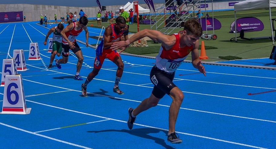 Athletics was among the sports taking place at the Island Games in Gibraltar today ©Gibraltar 2019