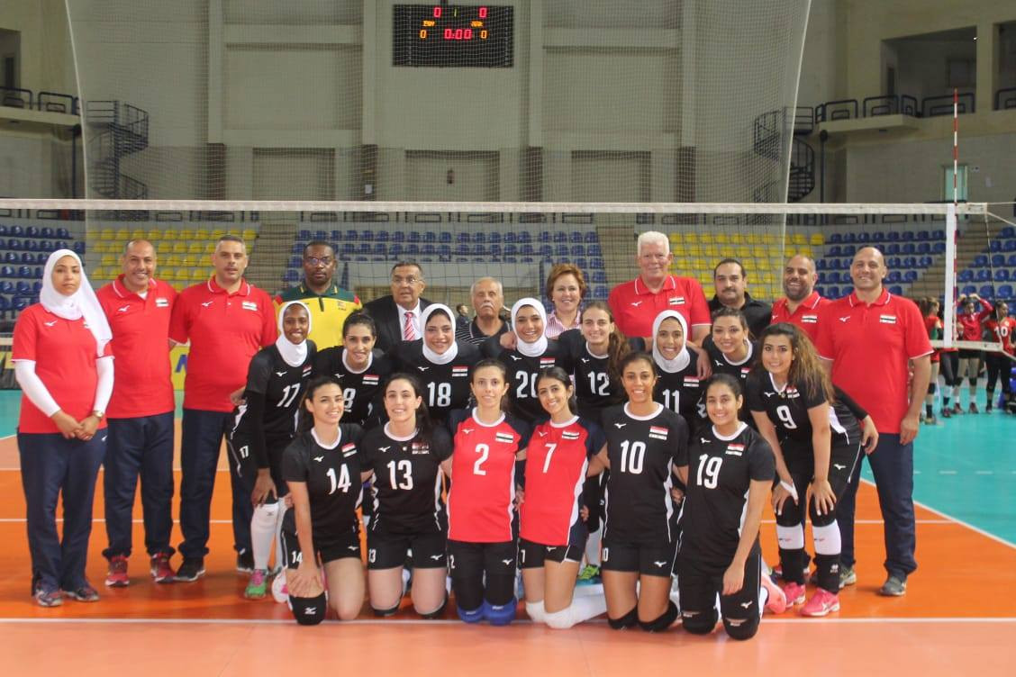 Egypt made it two wins from two and topped Group A ©CAVB