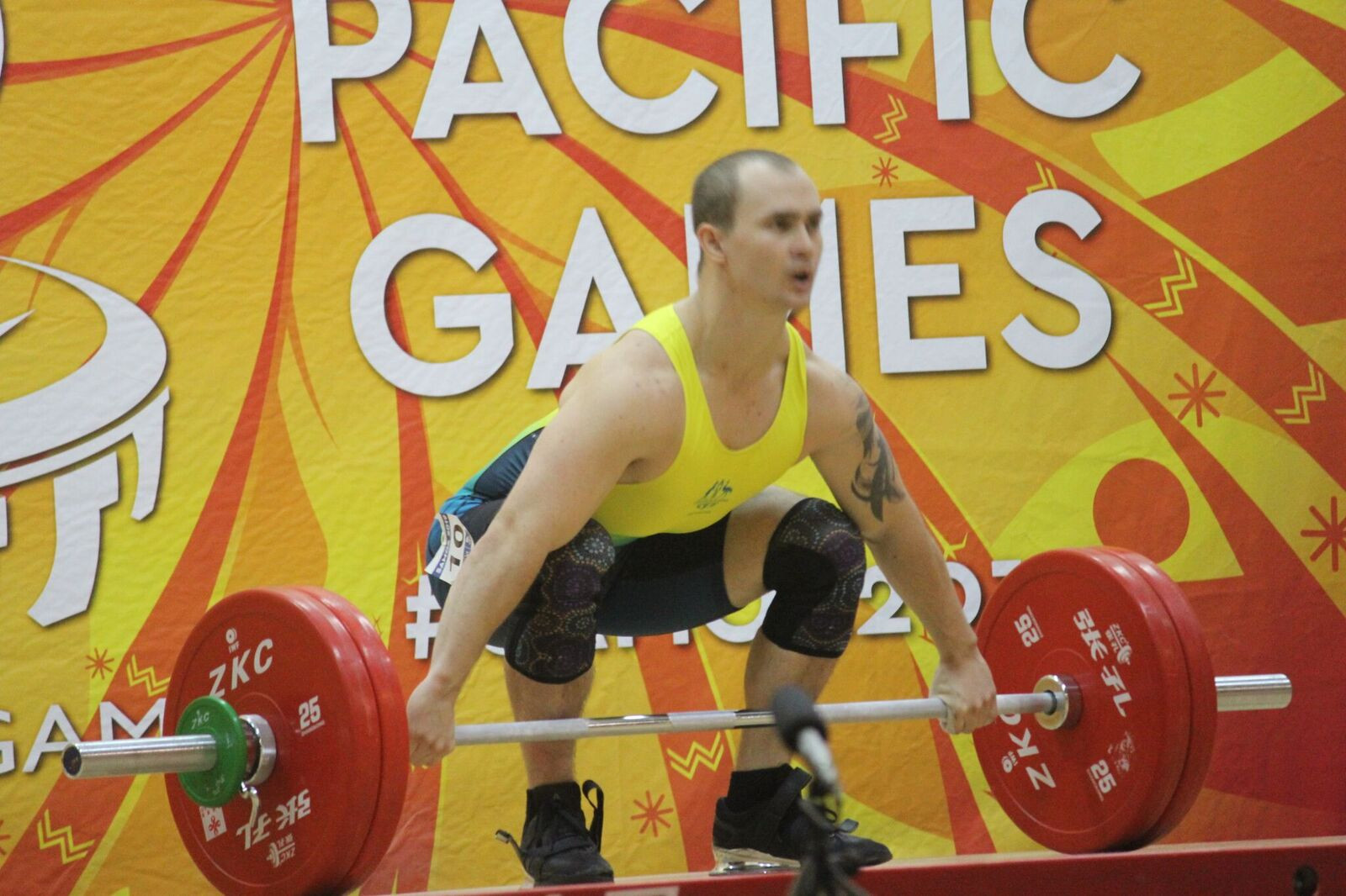 Brandon Wakeling won three golds for Australia in the men's 73kg ©Games News Service