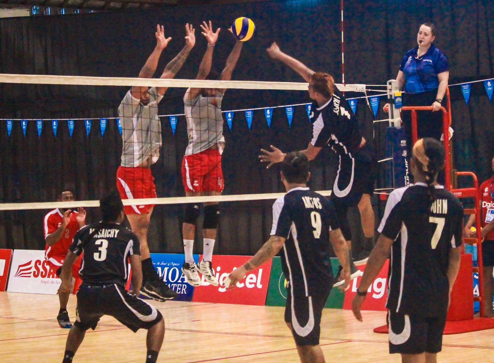 The volleyball competition began on Thursday at the National University of Samoa ©Games News Service