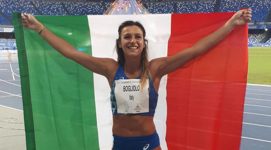 Luminosa Bogliolo set a personal best in winning the Summer Universiade 100m hurdles title ©Naples 2019