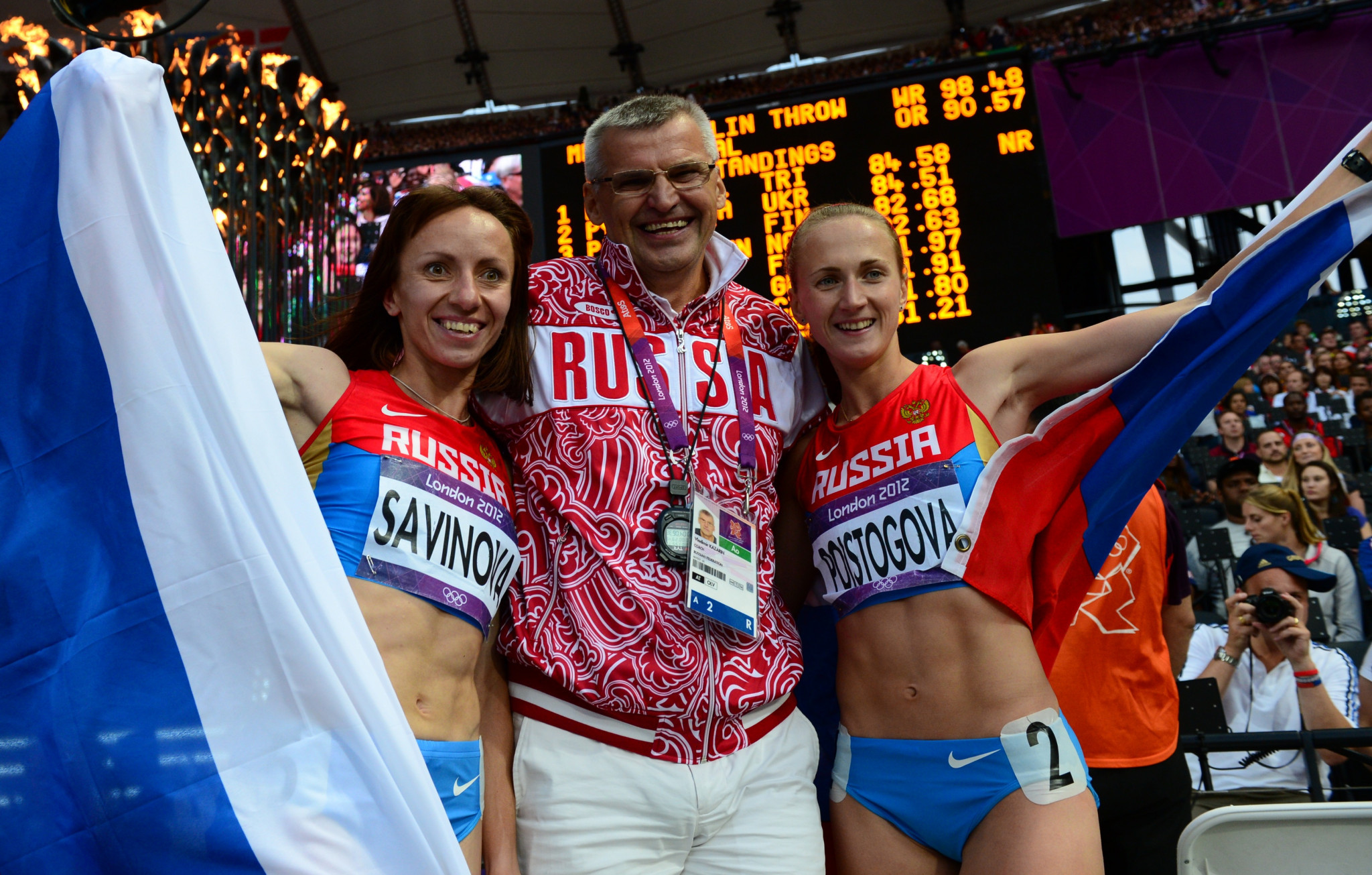 Russian athletics coach Vladimir Kazarin has admitted breaching his lifetime ban from the sport ©Getty Images