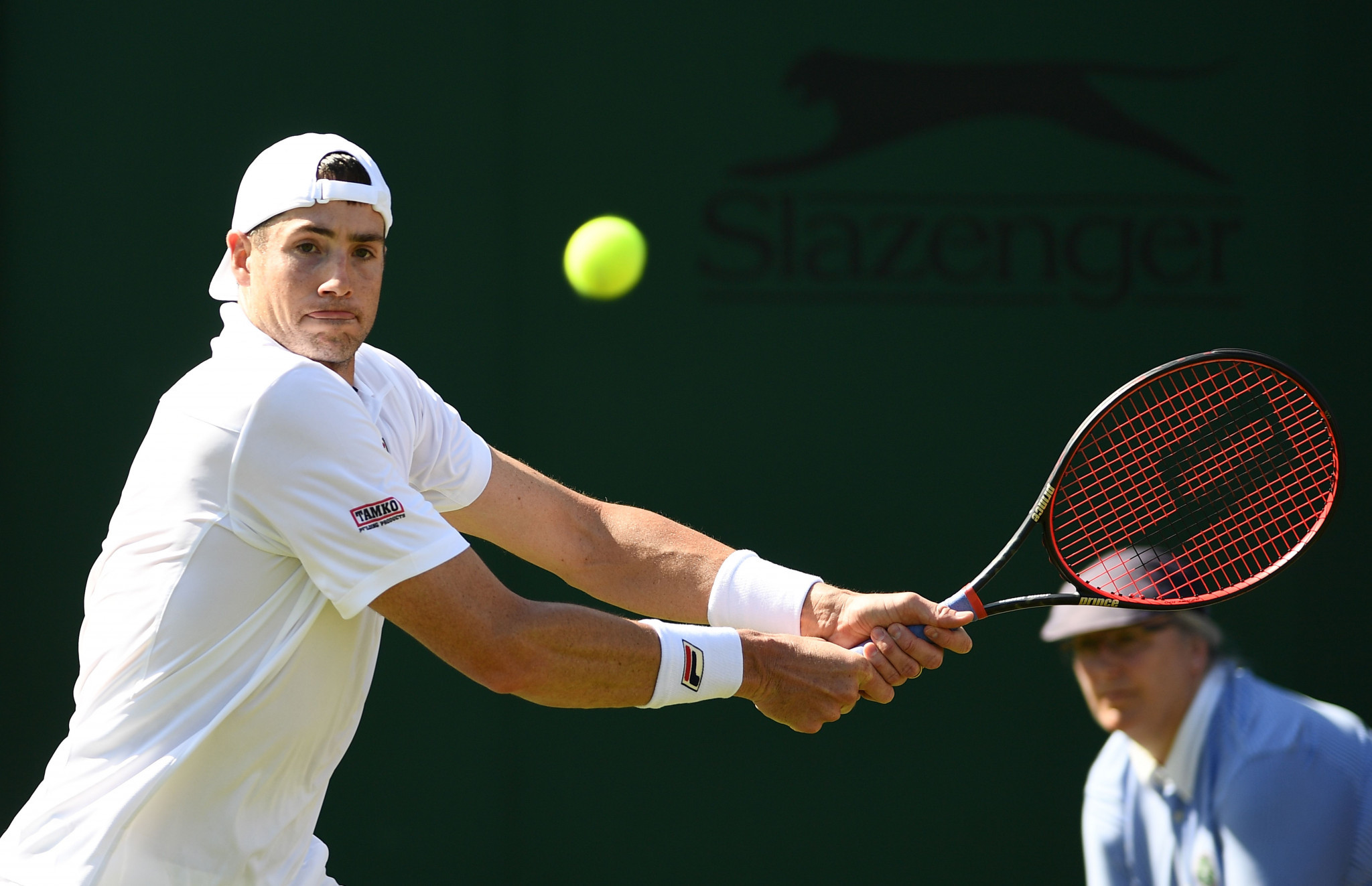 American John Isner has been involved in more than one epic encounter at Wimbledon ©Getty Images