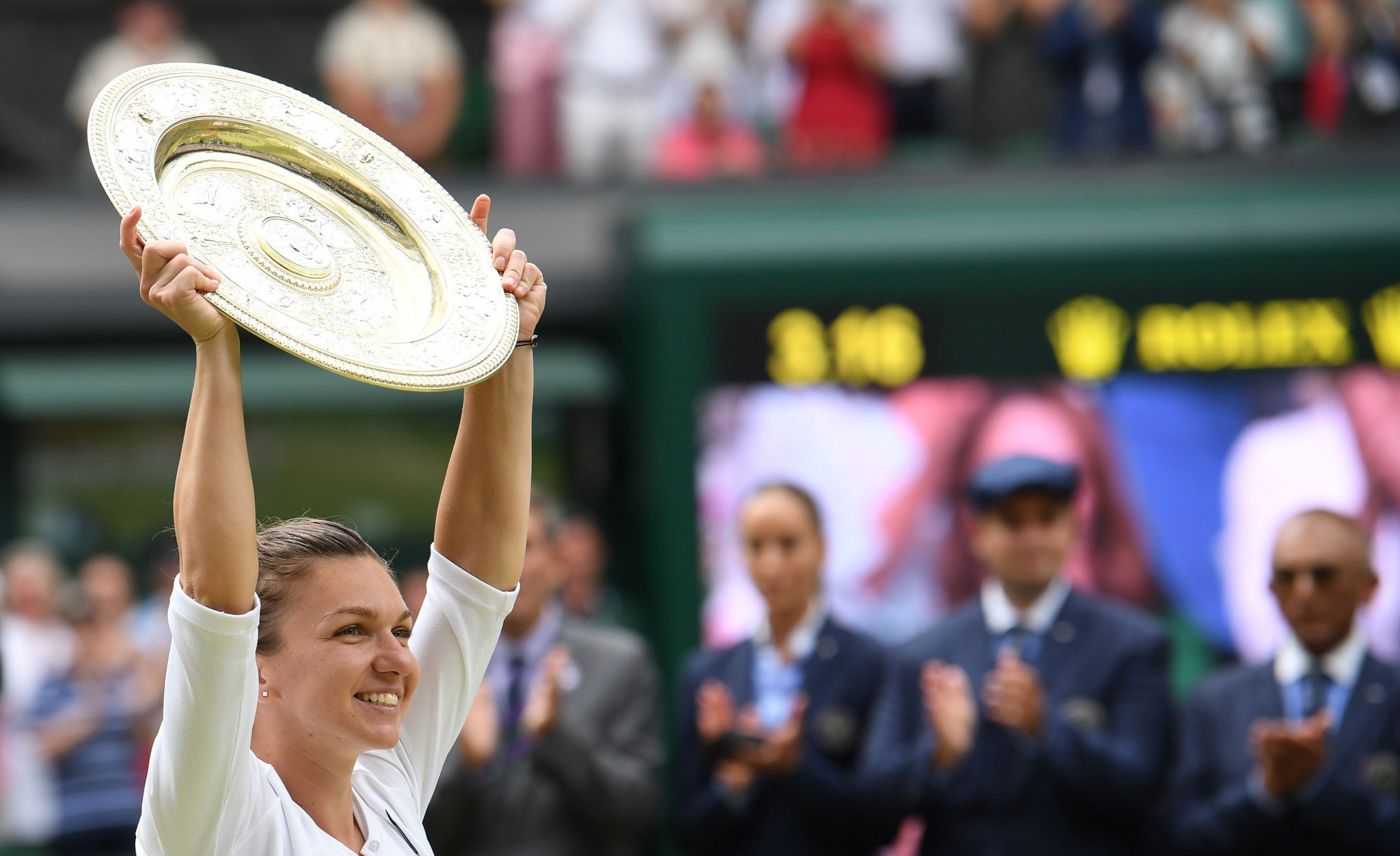 Simona Halep won her first Wimbledon women's singles title after defeating Serena Williams ©Getty Images