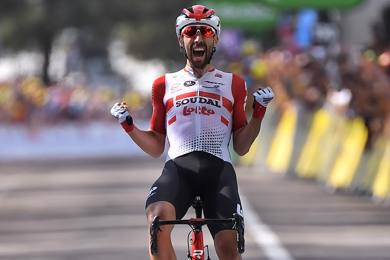 Belgium’s Thomas De Gendt rode solo to take stage eight of the Tour de France ©Getty Images
