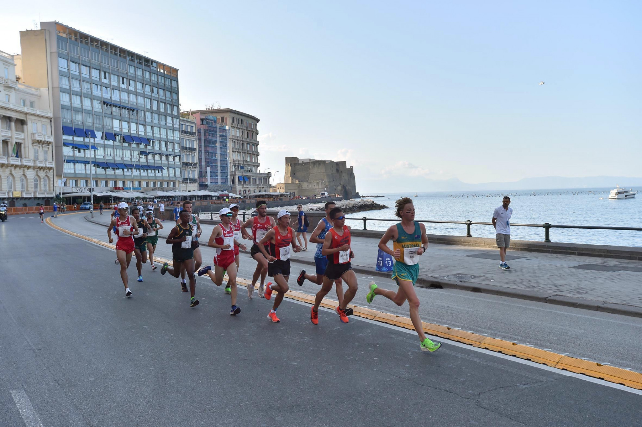 Chinese disqualification for breaking IAAF refreshment rules gives Japanese Naples 2019 half-marathon clean sweep 