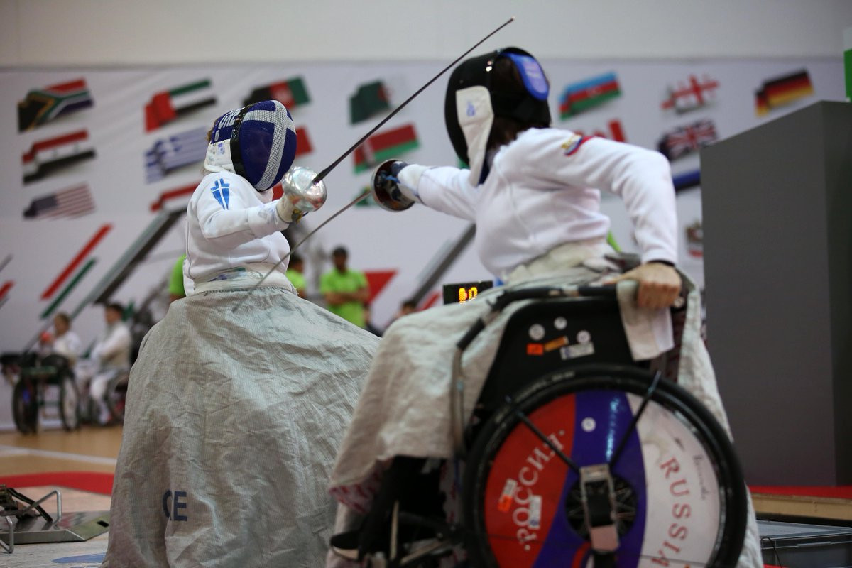 Action continued at the IWAS Wheelchair Fencing World Cup in Warsaw ©Twitter