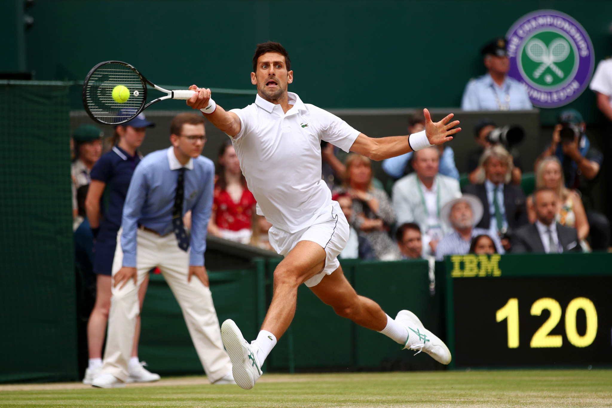 Djokovic was quickly at full throttle against his Swiss rival ©Getty Images