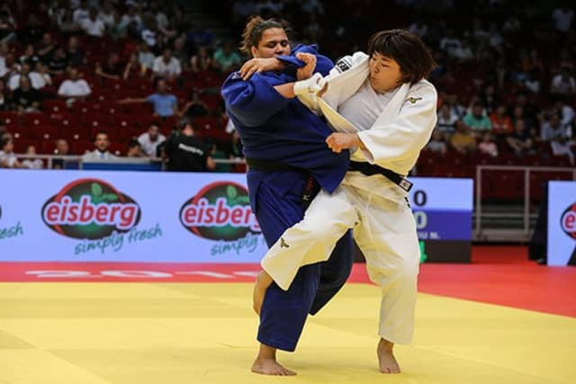 Japan's Tomita Wakaba was one of two winners on the final night of the IJF Grand Prix in Budapest ©IJF