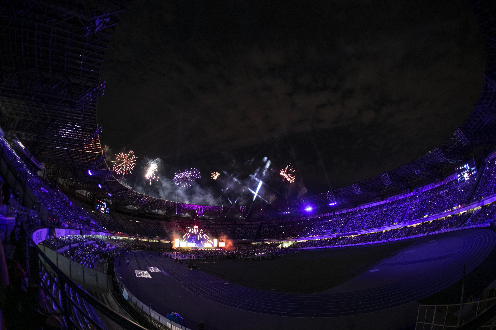 Fireworks then marked the end of the Closing Ceremony and the 2019 Summer Universiade ©Naples 2019