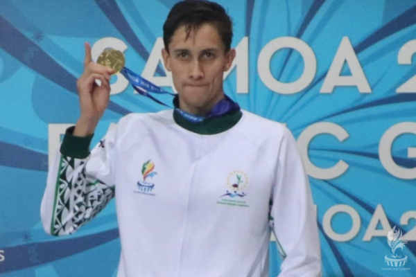Cook Islands won their first-ever swimming gold at the Pacific Games, with Wesley Roberts victorious in the men's 200m freestyle event ©Pacific Games News Service