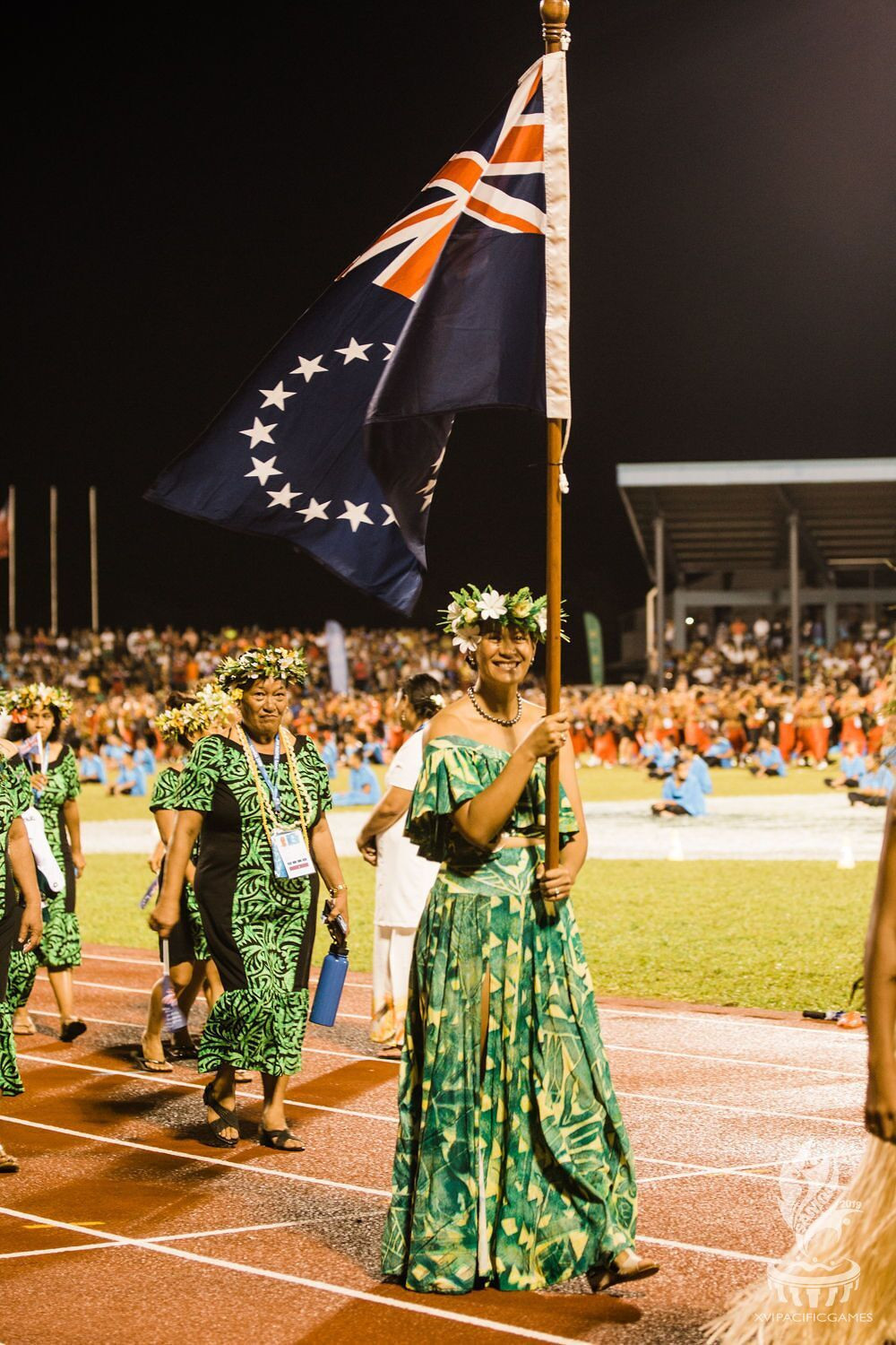 The Cook Islands team at the 2019 Pacific Games have slammed reports in their home country that four swimmers were banned from the competition on eligibility grounds ©Pacific Games News Service