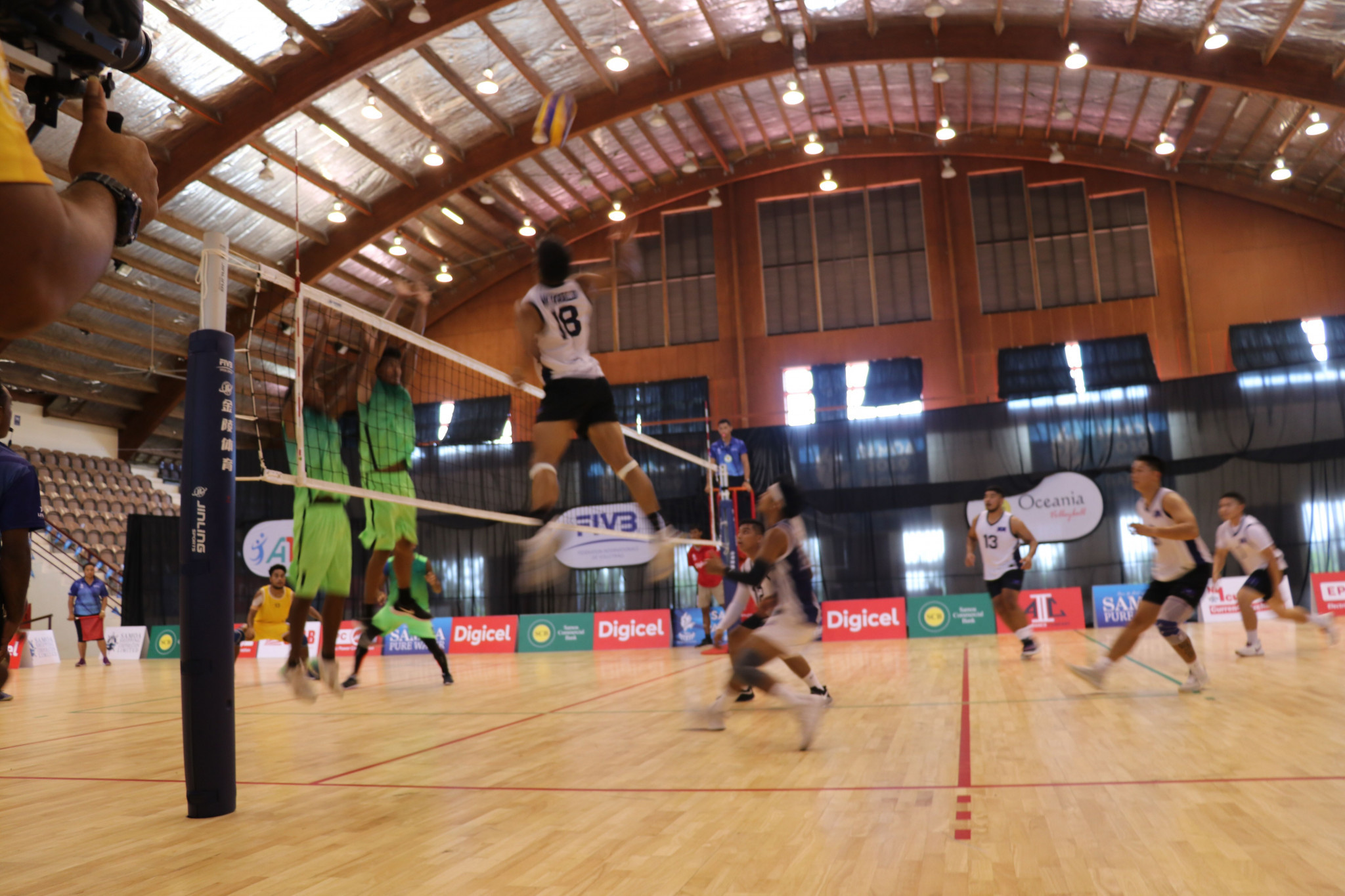 Volleyball competition resumed with more pool action ©Pacific Games News Service