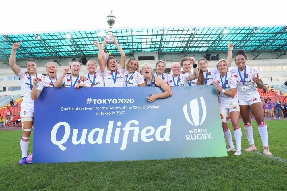 The England women's team were crowned as winners in Russia ©World Rugby