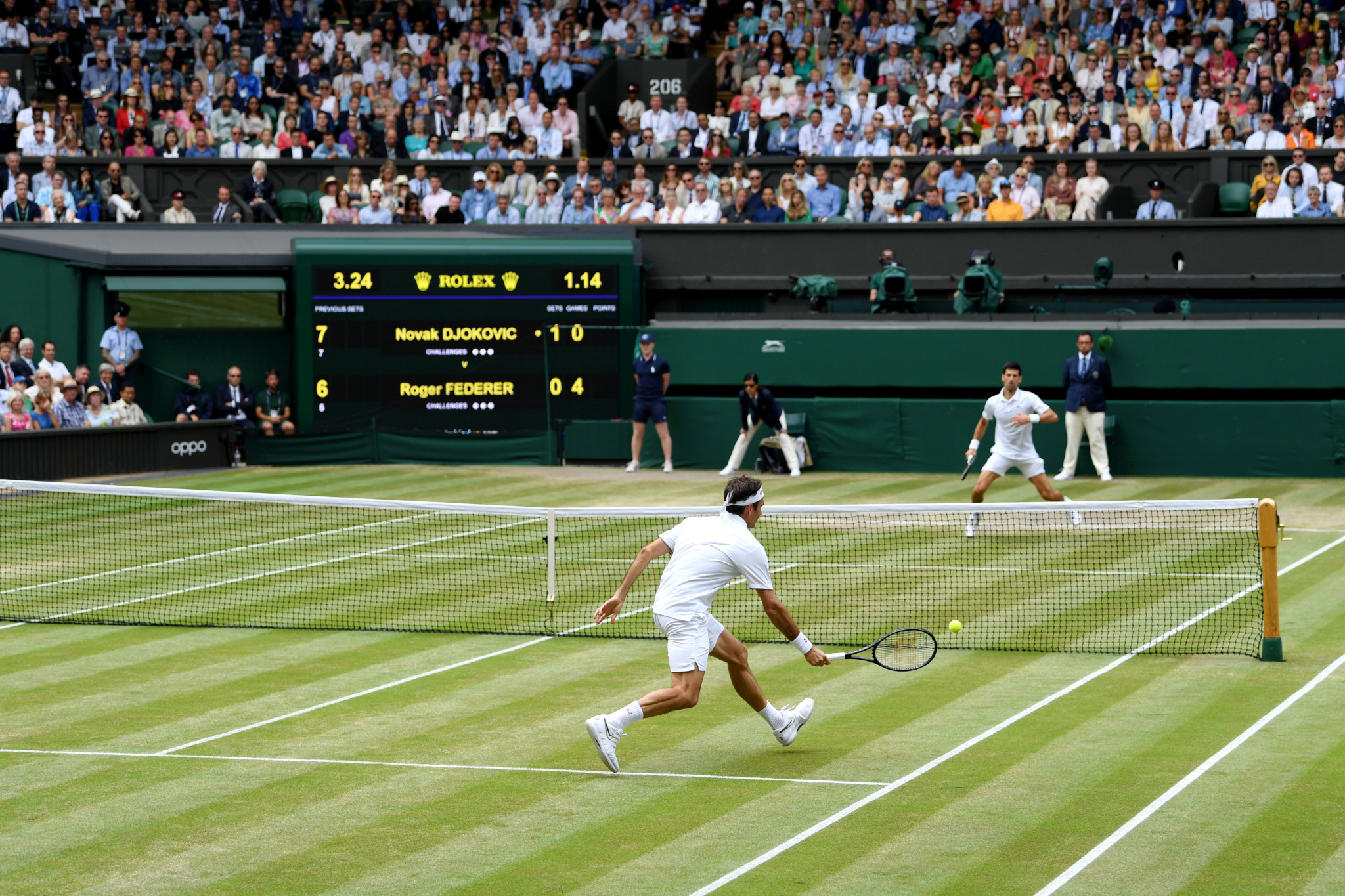 Novak Djokovic beat Roger Federer in an epic Wimbledon final ©Getty Images