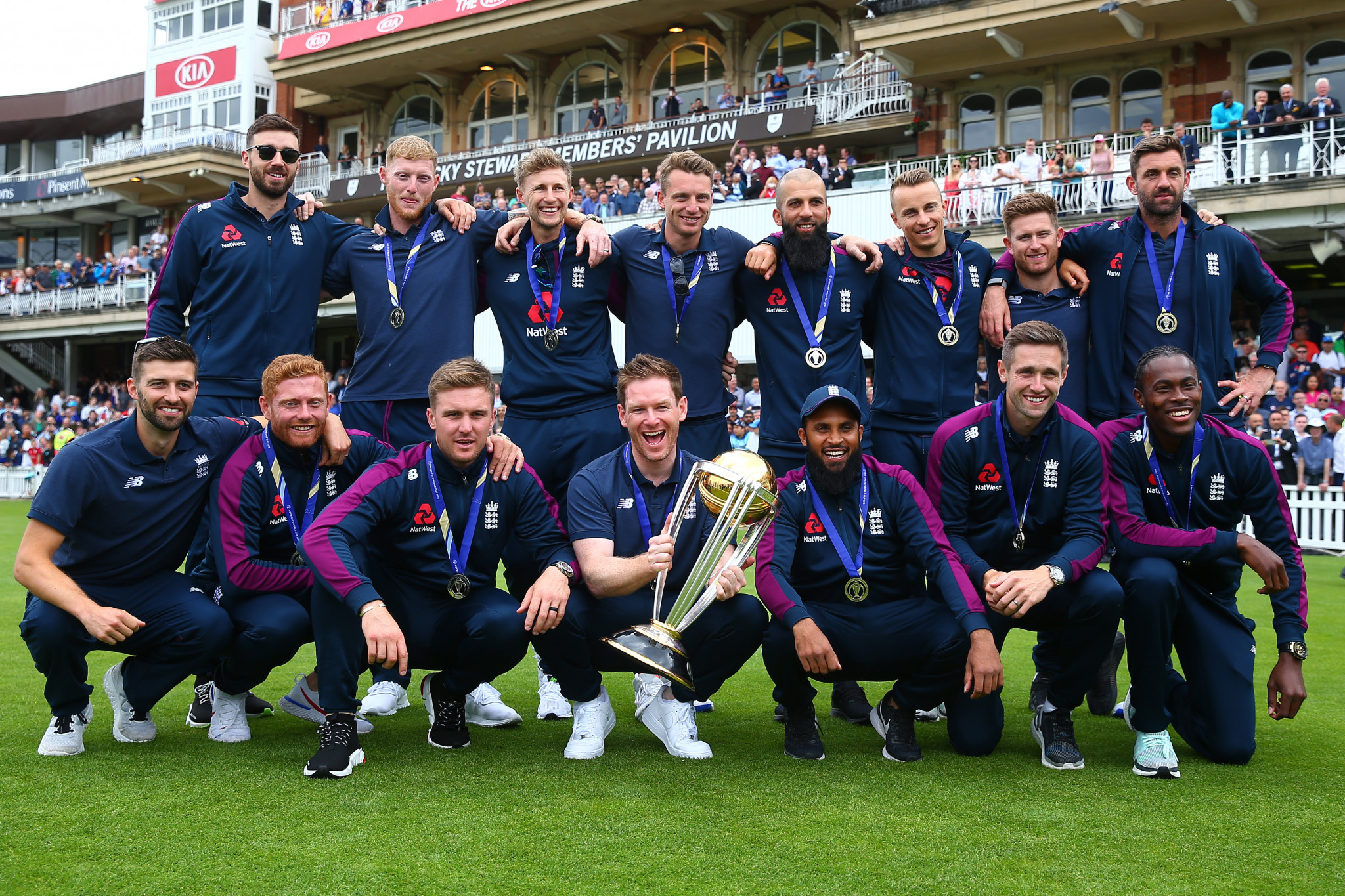England celebrate winning the Cricket World Cup final against New Zealand ©Getty Images