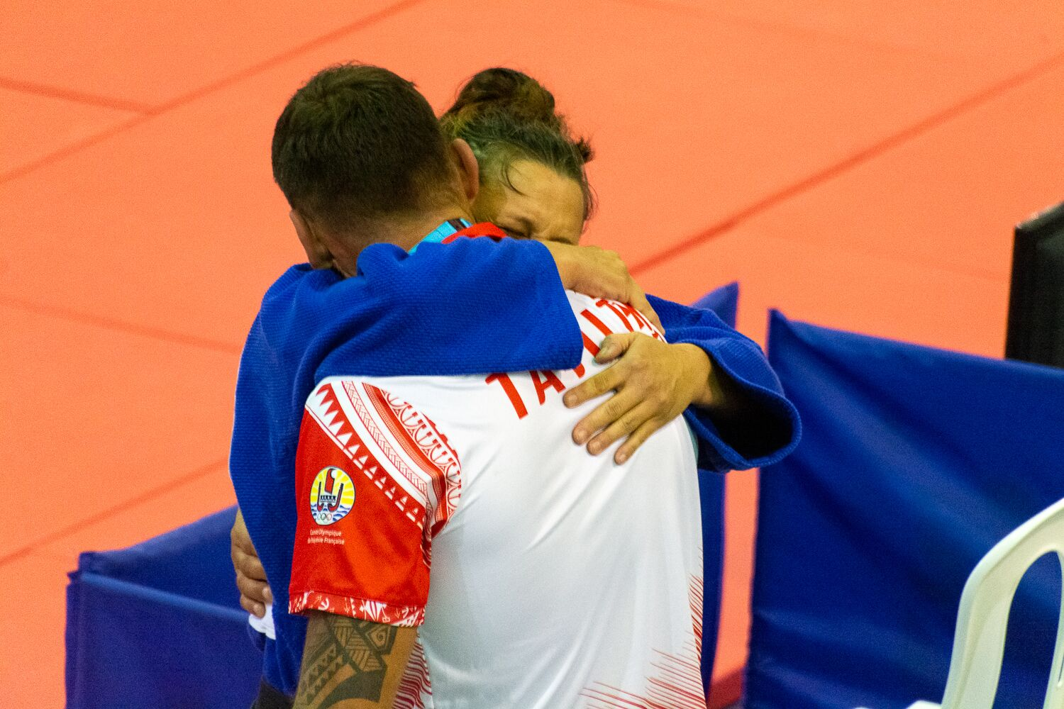 Emotions ran high on the first day of judo competition ©Pacific Games News Service