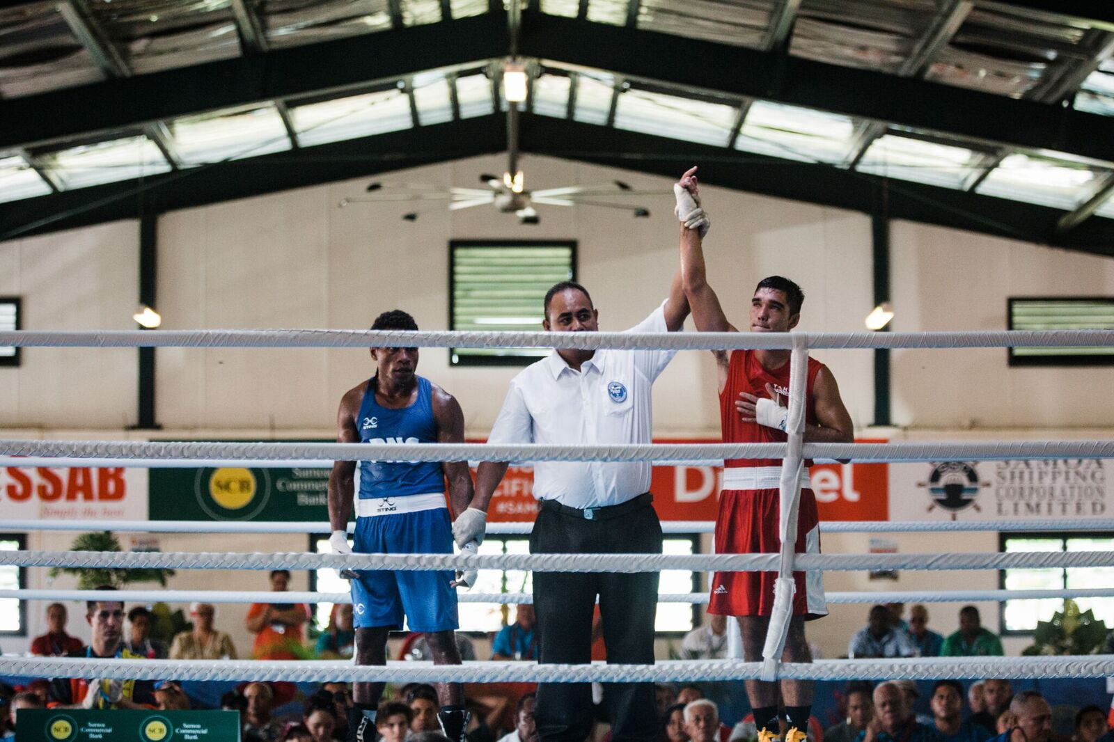 The first preliminary boxing bouts of the Games were held ©Pacific Games News Service/Trina Edwards