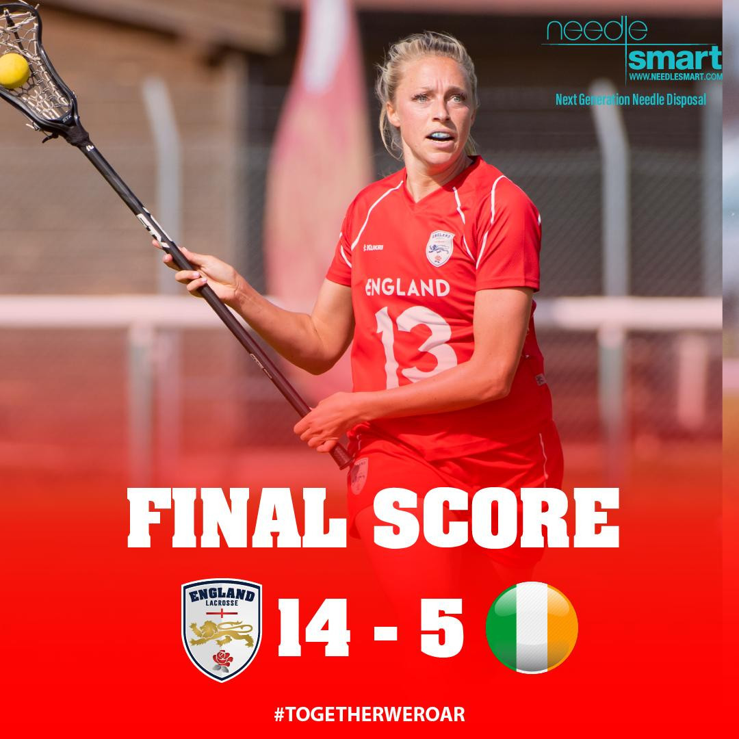 England began the defence of their Women's European Lacrosse Championship title with a 14-5 win over Ireland in Netanya today ©England Lacrosse/Twitter