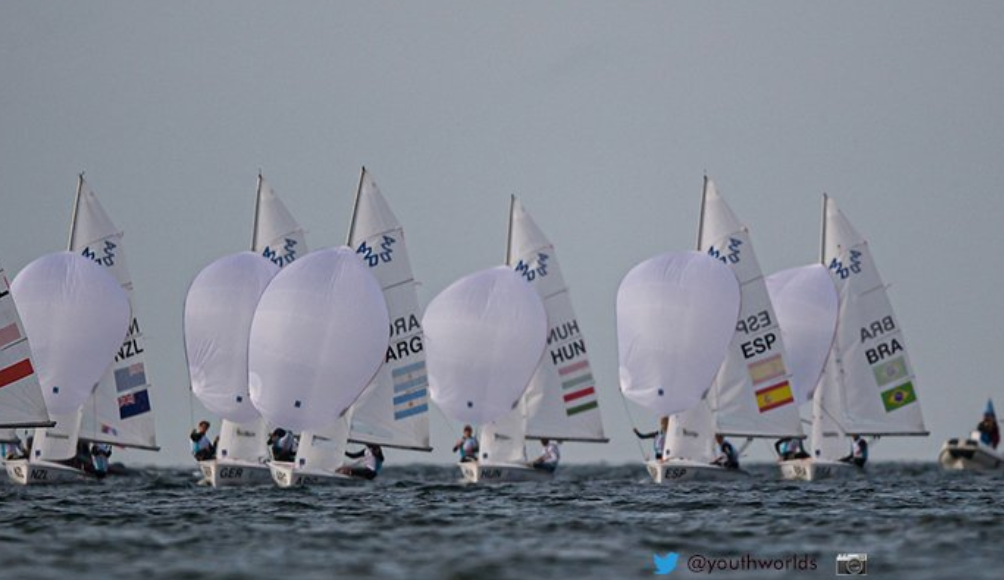 Four classes denied racing on the opening day of the Youth World Sailing Championships in Gdynia, Poland had better luck with the weather on day two ©World Sailing
