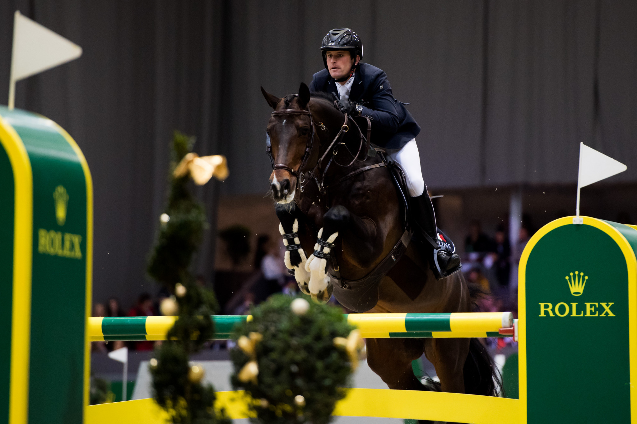 Ireland's Darragh Kenny claimed victory in the "Prize of Handwerk" jumping competition as action continued today at the World Equestrian Festival in Aachen in Germany ©Getty Images