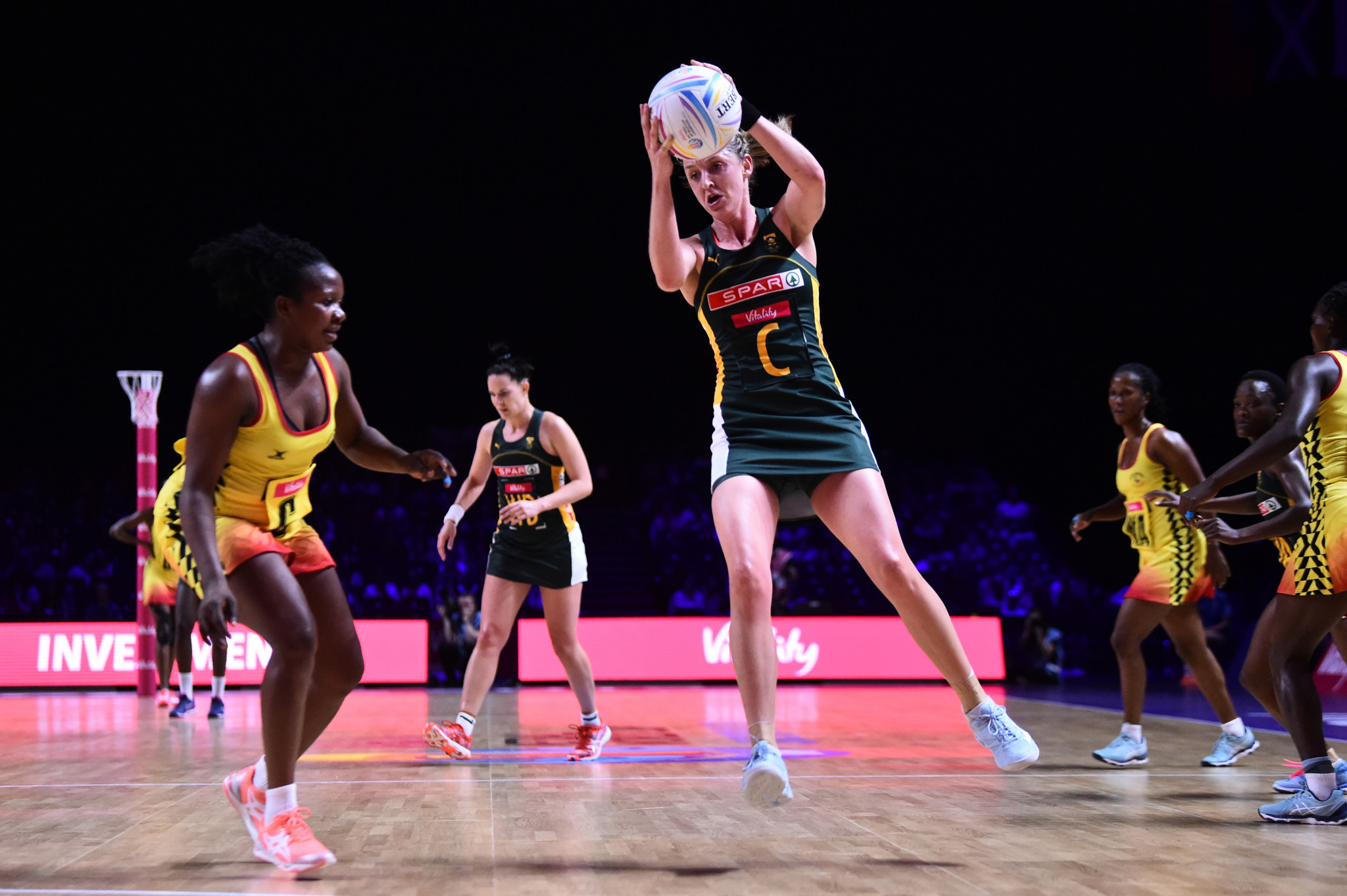 South Africa secured a last-four berth by beating Uganda 67-40 ©Getty Images