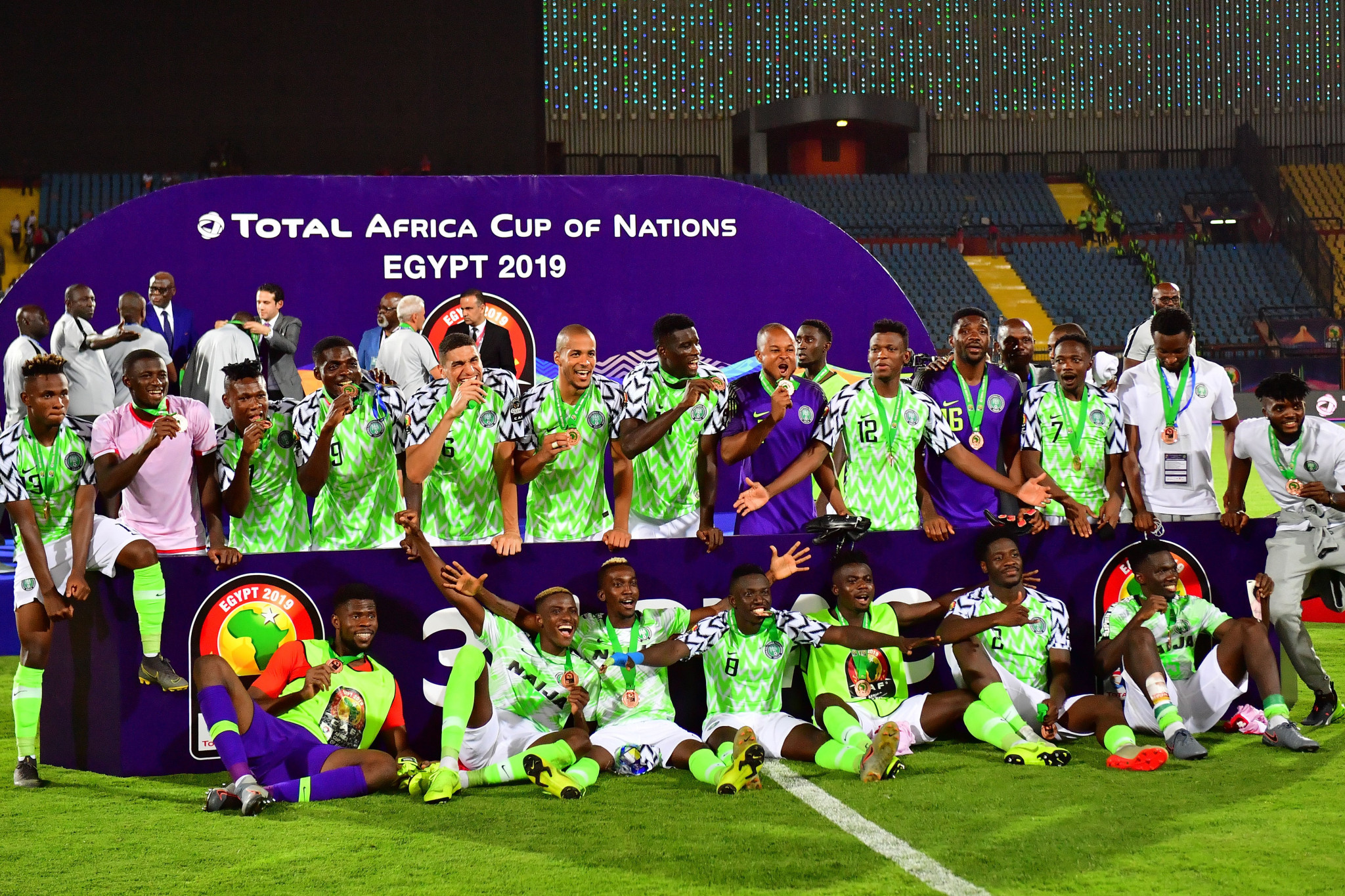 Nigeria were appearing in their eighth bronze medal playoff in the Africa Cup of Nations and maintained their remarkable record of having won on each occasion with their victory in Cairo ©Getty Images