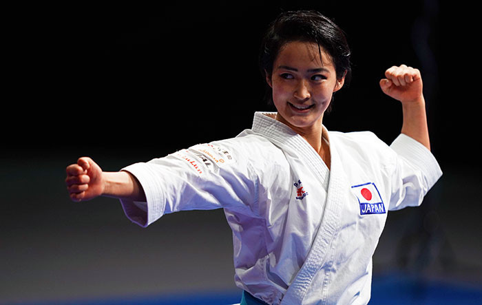 Japan's Kiyou Shimizu is the reigning Asian champion in the women's kata event ©WKF