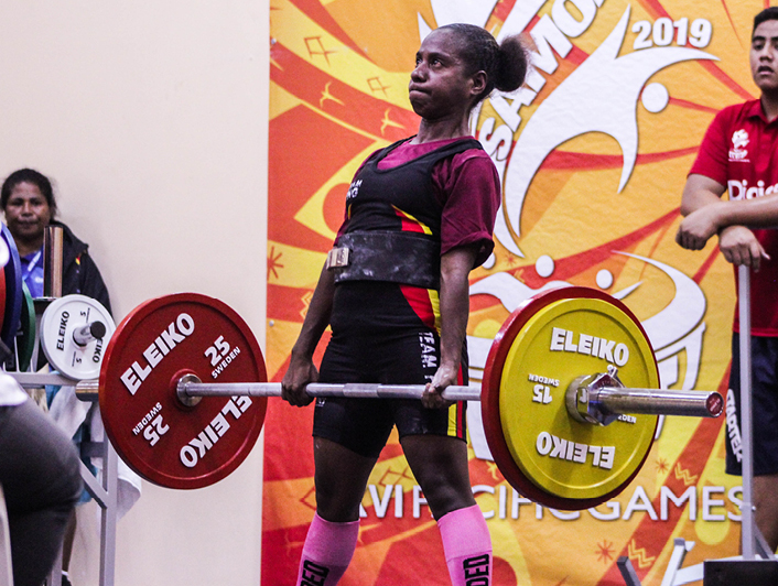 Papua New Guinea dominant in first powerlifting finals at Samoa 2019