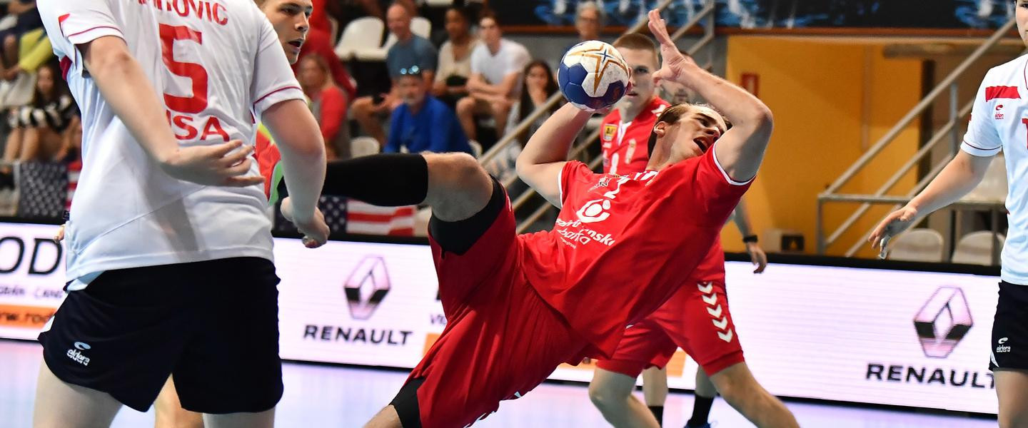 Serbia started slowly against the United States at the  Men's Junior World Handball Championship in Vigo but finished impressively to record their second victory ©IHF