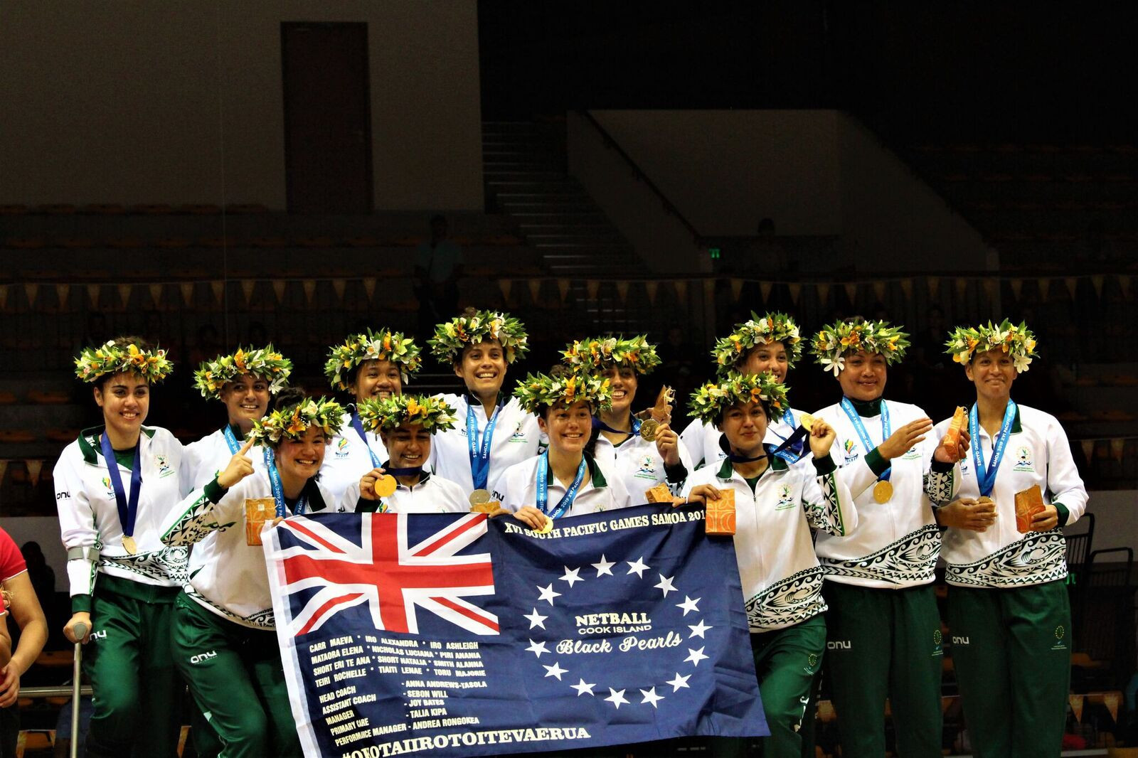 Cook Islands won the Pacific Games netball title for the first time in 28 years after a last second point ©Games News Service