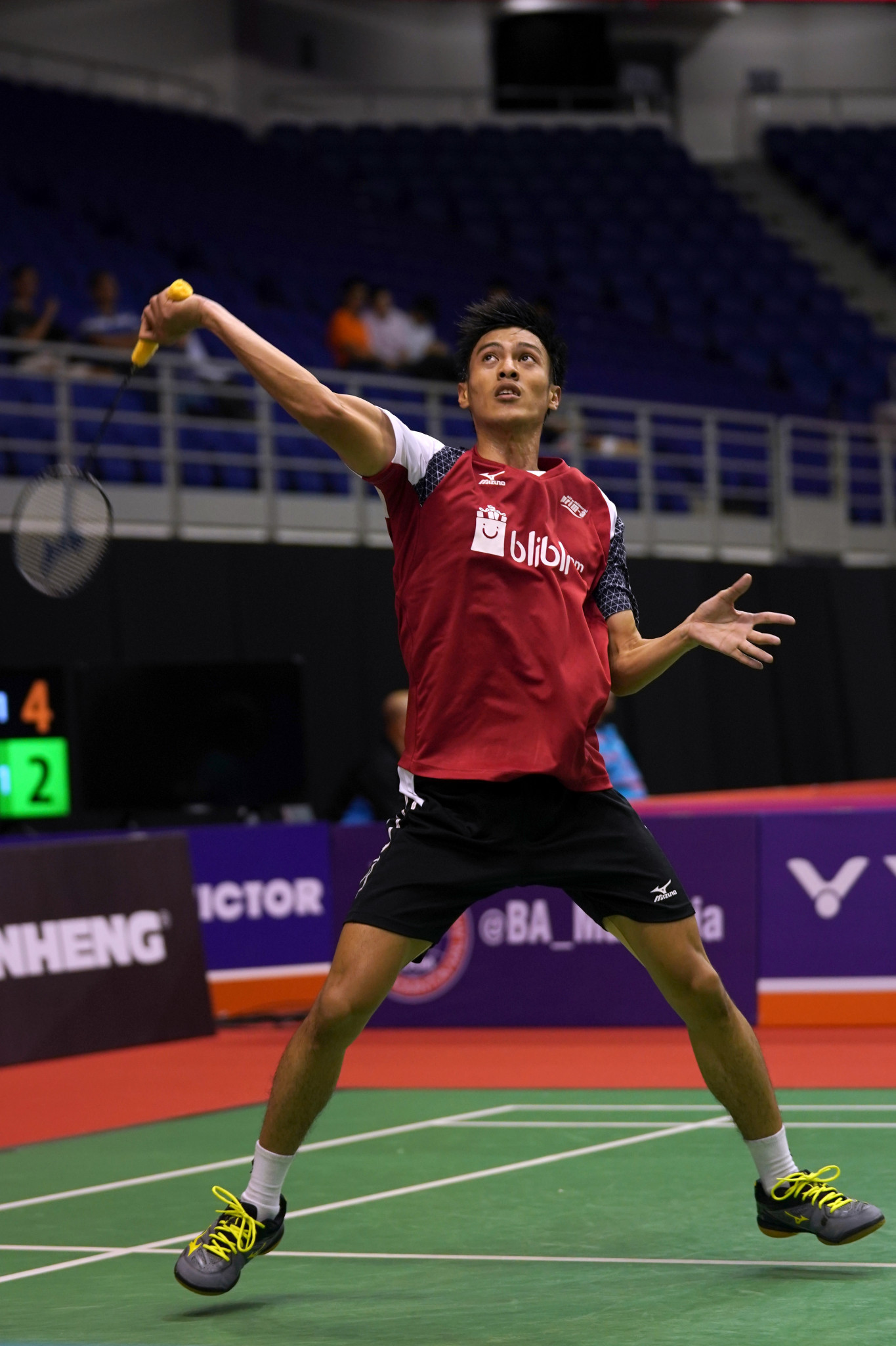 Second seed Shesar Hiren Rhustavito of Indonesia is through to the men's singles semi-finals ©Getty Images