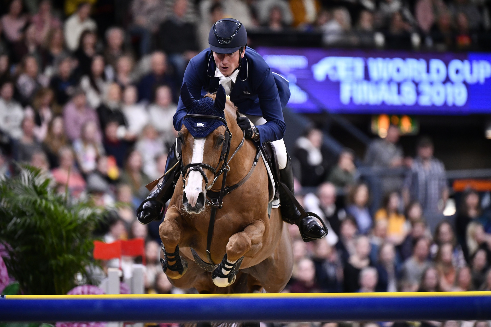 Germany's Daniel Deusser delighted the home crowd by winning the "RWE Prize of North Rhine-Westphalia" event at the World Equestrian Festival in Aachen ©Getty Images