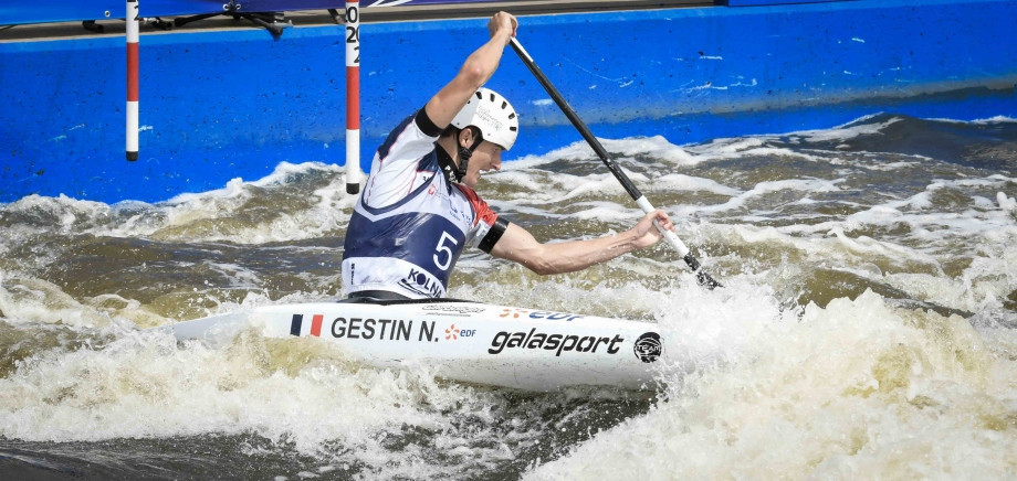 France's Nicolas Gestin triumphed in the men's C1 under-23 competition ©ICF