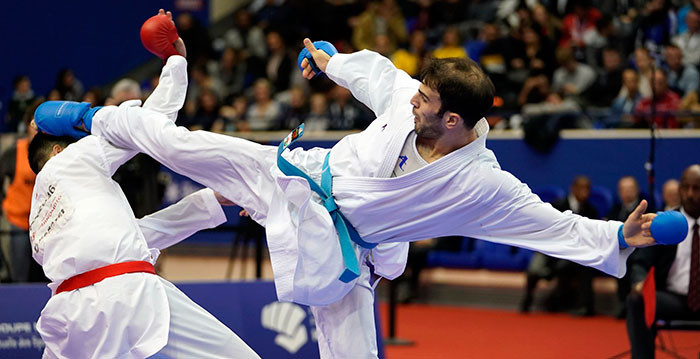 Iran, Japan and Uzbekistan shine in kumite preliminaries at Asian Karate Championships