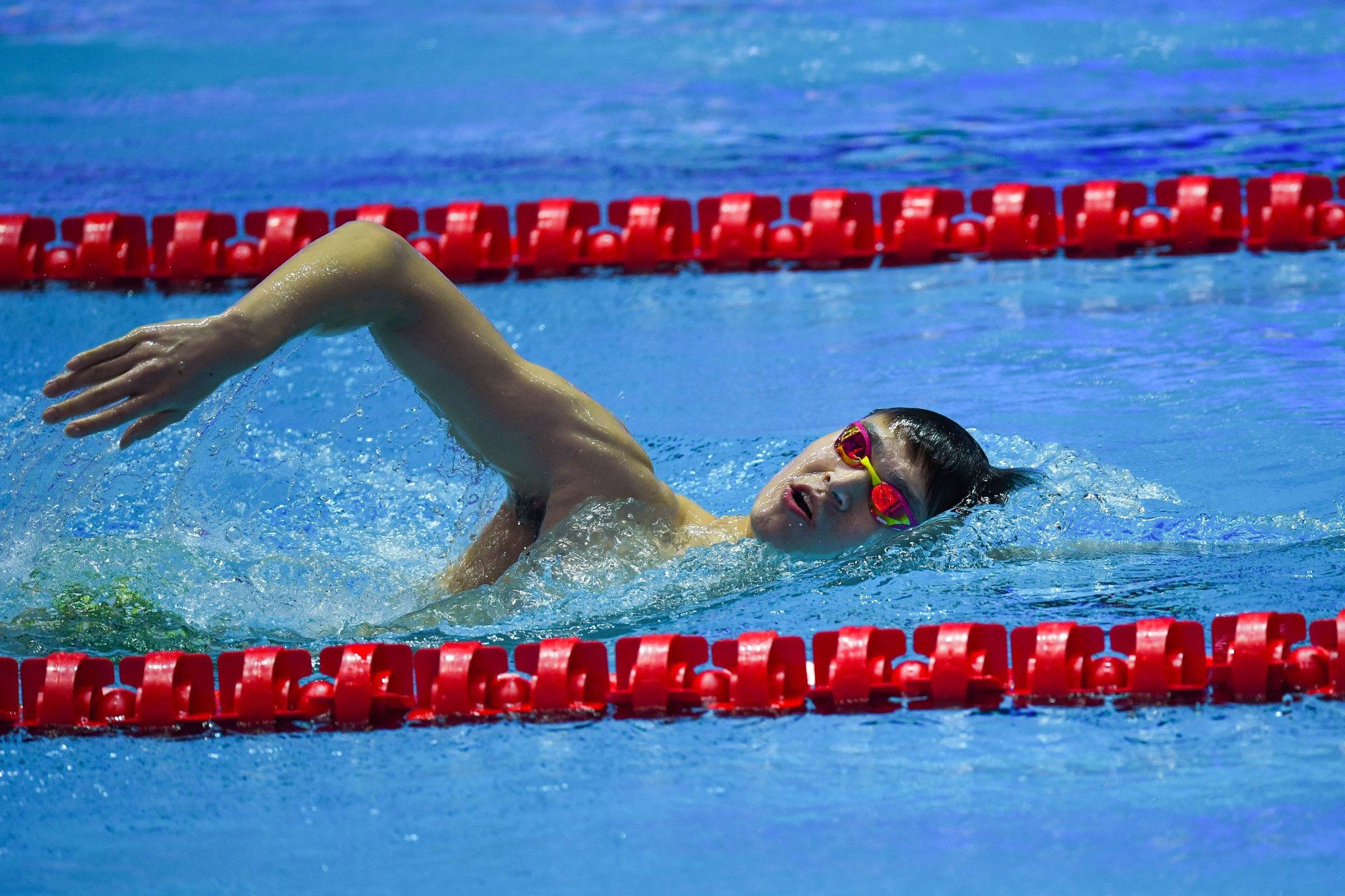 The International Swimming Federation issued China's Sun Yang with a warning after the controversial swimmer allegedly smashed a blood sample during a doping test earlier this year ©Getty Images 