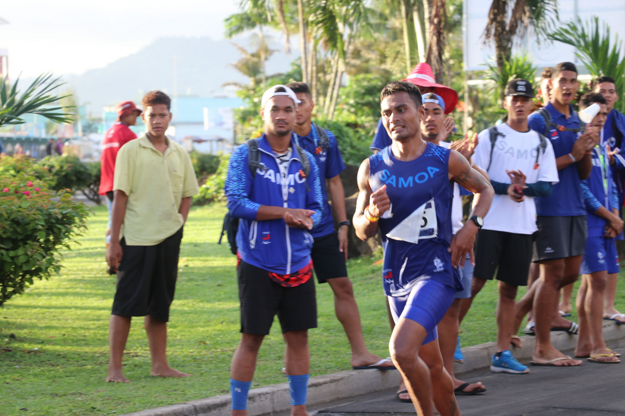 The final day of competition began with the half marathons ©Pacific Games News Service